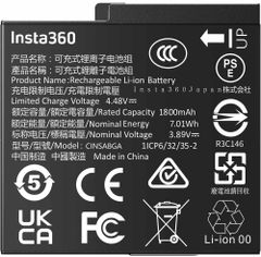 ＜ 新品 ＞Insta360 Ace Pro 2 / CINSABGA インスタサンロクマル 並行輸入品 バッテリー容量:1800mAh 電圧制限:3.89V