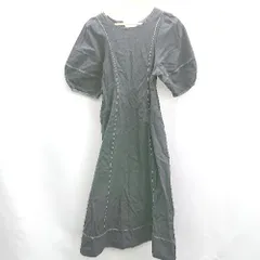 ◇ ⊂◎ natural couture ナチュラルクチュール 半袖 ロング ワンピース サイズM ブラック レディース E  【1503050009492】