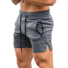 トレーニングショーツ 全4サイズ グレー メンズ ハーフパンツ フィットネスパンツ