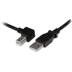 【新着商品】2.0 ケーブル USB タイプA (オス) 2m - タイプB/L型左向き StarTech.com (オス) USBAB2ML