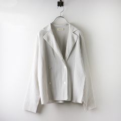 25SS/未使用近】ギャルリーヴィー カラーレス ワイドジャケット 白 F
