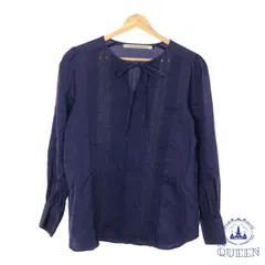☆美品☆ miimu cirsium japonicum ミイムサーシアムジャポ二カム トップス カットソー ブラウス おしゃれ カジュアル 長袖 レディース パープル 綿100% 901-13213 送料無料 古着