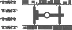 動力台車枠・床下機器セット A-20 （FS539＋4045AM）  【グリーンマックス・8504G】 「鉄道模型 Nゲージ オプションパーツ」のサムネイル