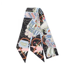 エルメス HERMES スカーフ ツイリー ODYSSEY シルク ツイリー レディース Used A