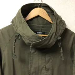(^w^)b Doublefocus ダブルフォーカス モッズコート ロングコート ジップアップ ジャケット ミリタリー ブルゾン アウター 綿100% カジュアル モスグリーン カーキ レディース サイズ M