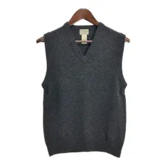 L.L.Bean エルエルビーン ウール ニット ベスト アウトドア グレー (メンズ S) 中古 古着 T4252