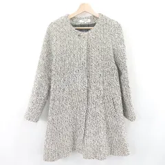 ◇ NATURALBEAUTYBASIC 前ボタン閉め 綺麗め 大人 長袖 コート サイズM ベージュ系 レディース E  【1310300036548】