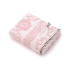 【数量限定】ジルスチュアート JILLSTUART デインティーレース フェイスタオル ふわふわ かわいい レース リボン 上品 花柄 ホワイト 58-1512130 約34×80cm