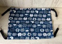 ★600円均一商品★〇匿名配送〇　猫　ケージ　和風青　ハンモック　横47cm×縦36cmのサムネイル