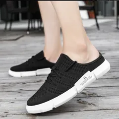 スニーカー メンズ サボサンダル メッシュサンダル スリッポン サンダル かかとなしシューズ スリッパ アウトドア メンズシューズ 紳士靴 通気性 涼しい 軽い 軽量 水陸両用 外履き ビーチ