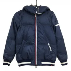 ニューバランス 4WAYダウンジャケット ネイビーブロックチェック フード裏ボア レディース 0(S) ゴルフウェア New Balance