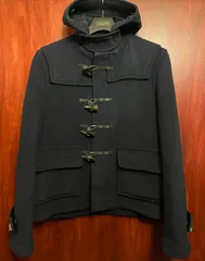 MADE IN ENGLAND製 Gloverall ウールショートダッフルコート ネイビー Sサイズ