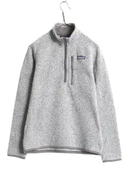 【お得なクーポン配布中!】 パタゴニア ベターセーター ハーフジップ メンズ XS Patagonia アウトドア フリース ジャケット プルオーバー ブルゾン ハイネック グレー