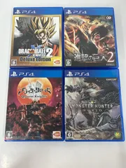 ● PlayStation4 ソフトまとめ売り ドラゴンボールゼノバース2 進撃の巨人2 ブラッククローバーカルテットナイツ モンスターハンターワールド【ゲームソフト】【1】
