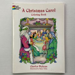 洋書 塗り絵 絵本 クリスマスキャロル ディケンズ 絶版 カラーリングブック