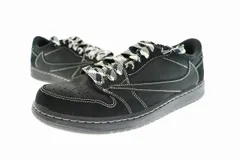 ナイキ NIKE ×TRAVIS SCOTT トラヴィススコット AIR JORDAN 1 LOW OG SP BLACK PHANTOM エアジョーダン1 ロー ブラック ファントム DM7866-001 27 黒 ☆AA★▲■250303