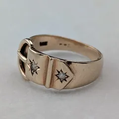 1969年 英国ヴィンテージ K9ゴールド ヴィクトリアンデザインリング（15号） 指輪