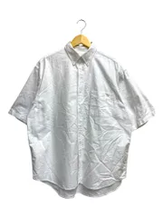 FREAK'S STORE(フレークスストア) 半袖  シャツ コットン ボタンダウンシャツ オックスフォード ビッグシルエット 胸ポケット 222-1028 M ホワイト/025