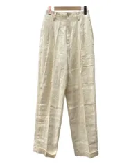 ラルフローレン RalphLauren 90s LINEN 2TUCK SLACKS PANTS リネン タック スラックス パンツ ジップフライ IMPACT21 白 無地 スラックス ホワイト サイズ 9 104MB-355