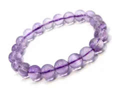 アメジスト ブレスレット (クリア) 8mm パワーストーン ブレスレット メンズ レディース 天然石 数珠 アクセサリー メンズ