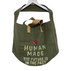 human made トートバッグ　カーキ　新品未使用 ヒューマンメイド HEART SHOPPER BAG カーキ グリーン - メルカリ