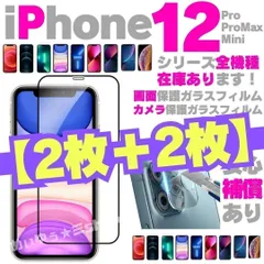 画面用2枚＋カメラ用2枚のセット  iPhone12 iPhone12pro iPhone12mini iPhone12promax ガラスフィルム 保護シート 保護カバー 保護フィルム 液晶保護 タフフィルム フィルムスクリーンプロテクター m23-1011