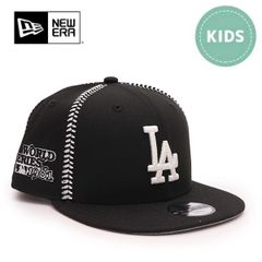 ニューエラ【ＮＥＷ ＥＲＡ】Youth 9FIFTY MLB Ball Stitch ロサンゼルス・ドジャース ブラック キッズ 52 - 55.8cm 6～15歳 身長130～160cm 子供 キャップ 帽子 ユース スナップバック