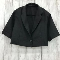 【 JEANASIS 】ジーナシス スタッズショートジャケット ブラック フリーサイズ