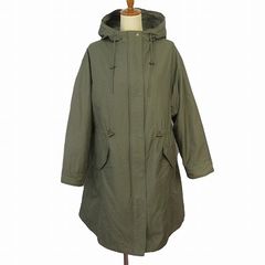 シューラルー SHOO・LA・RUE モッズコート ミリタリー ライナー付き  L カーキ