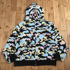 ★2XL★ Multi camo シャーク パーカー a bathing ape BAPE candy camo shark full zip hoodie エイプ ベイプ アベイシングエイプ