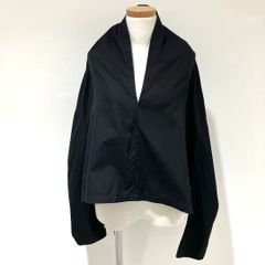 RK-B006 コムデギャルソン コムデギャルソン COMME des GARCONS COMME des GARCONS 綿ブロード スモック風長袖ブラウス 黒 XSサイズ 2023年S/S