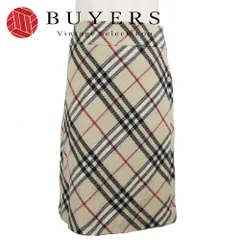 【中古】 バーバリー ロンドン スカート 36 ウール ベージュ ノバチェック 膝丈 アパレル レディース 女性 BURBERRY LONDON