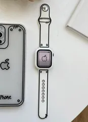 【SHOPS M】 apple watchバンド appleウォッチ バンド おしゃれ アップルウォッチ バンド ベルト レディース メンズ シリコン スポーツ カバー コミック柄バンド 白 アップルウォッチ E018