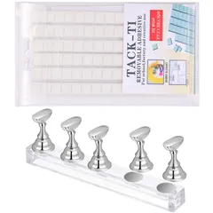新品 ネイルチップ 固定用 粘土 ネイルスタンド マグネット 粘着ゴムネイルアート チップスタンド ネイル 台座 ネイルチップスタンド 粘土 粘土で固定 ネイル用品 ネイルアート練習ツール