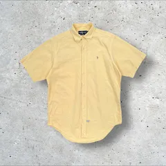90s 00s Ralph Lauren オックスフォード ボタンダウン半袖 シャツ 16-33