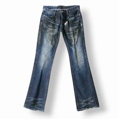 00s fuga flare denim archive 鬼ヒゲ加工 - メルカリ