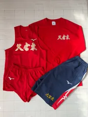 ト2509-⑩-5301 ミズノ　Mizuno 大宮東高校　陸上競技　４点セット　 L