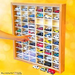 トミカ ６０台収納ケース コレクション アクリル障子付 メープル色塗装 日本製 トミカケース 60台収納 コレクション アクリル障子付 メープル