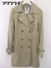 ■ ◎ MK MICHEL KLEIN エムケーミッシェルクラン ベルト付 長袖 トレンチ コート サイズ36 ベージュ レディース  【1112090005984】