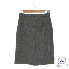 ☆美品☆ INDIVI インディヴィ スカート ひざ丈 お洒落 きれいめ カジュアル レディース グレー 日本製 901-12441 送料無料 古着