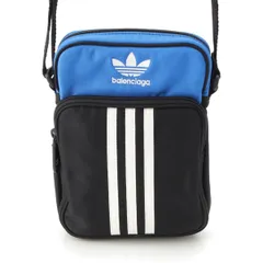 バレンシアガ アディダス adidas ナイロン ショルダーバッグ 725437 ブルー ブラック ホワイト【中古】