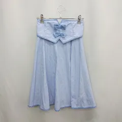 ◇ Θ axes femme アクシーズファム 膝丈 フレア スカート サイズM ブルー系 レディース E  【1503060016947】