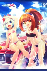 【中古】タペストリー モード・ディーヴァ＆コハク B2タペストリー 「PS4/Switchソフト 白き鋼鉄のX THE OUT OF GUNVOLT」 トレーダー購入特典