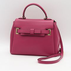 Carol J. ゴールドバックルスモールハンドバッグ パープル - メルカリ