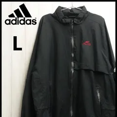adidas アディダス ジャンパー CLIMAPROOF 刺繍 ロゴ ブラック L