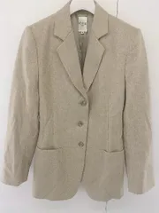 ◇ et vous paris エヴー ウール混 長袖 テーラード ジャケット サイズ34 ベージュ レディース  【中古】 【1203100001208】のサムネイル