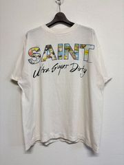 SAINT Mxxxxxx SUPER DIRTY 2025 SS セントマイケル スーパー ダーティ 白 ホワイト 半袖 Tシャツ トップス メンズ レディース Mサイズ 美品