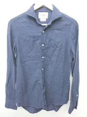◇ Gallipoli camiceria ガリポリカミチェリア ドット 水玉 長袖 シャツ カットソー サイズ44 ネイビー ブラック メンズ P  【1406180054380】のサムネイル