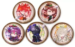 【中古】バッジ・ピンズ [単品] 集合 ちびキャラ缶バッジ5個セット 「Switchソフト 幻奏喫茶アンシャンテ アニメイト限定セット」 同梱特典
