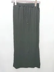 ◇ Θ ◎ ●未使用● LOWRYS FARM タグ付き ロング 快適 リブタイト スカート サイズF ブラック レディース P  【1409250046186】